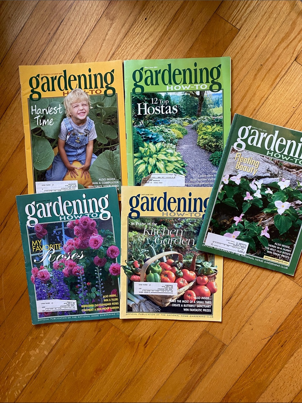Vintage Table Top Gardening How To Magazines set of 5 like new